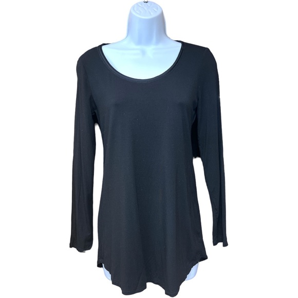 SzXXS White House Black Market Long Sleeve Boat Neck Tunic Black - Picture 2 of 6